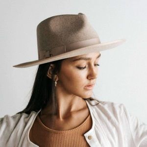 Panama Hat with Ribbon Edge in Sand